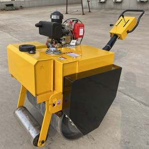 Motor diésel accionable, suelo, vibratorio, tambor único, paseo hidráulico en compactación de hormigón, rodillo de carretera, pequeña máquina de rodillos de carretera - Product Image 4