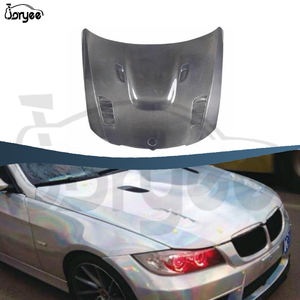 Joryee V estilo fibra de carbono capó delantero del motor Kit de carrocería pieza de coche para <span class=keywords><strong>BMW</strong></span> Serie 3 E90 2009 2012 2010 2011 2013 accesorio de afinación - Product Image 2