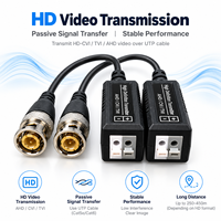 Balun vidéo passif, conception compacte, installation facile, Plug and Play, connecteur BNC AHD CVI TVI pour CCTV DVR Moniteur Sécurité