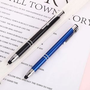 Portable Multi Color 0.7Mm Aluminum Ballpoint Soft Touch Screen Pen Easy Writing Promotional <b>Gift</b> Stationery Set - Product Image 2