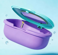 Boîte de rangement portable pour appareil orthodontique tendance avec miroir, étui pour aligneurs dentaires invisibles pour le voyage