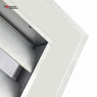 Porte à persiennes en aluminium extérieure à simple battant, sur mesure, conforme à la norme NFRC AS2047, Superhouse