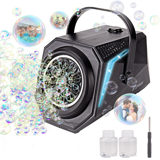 Remotely Controllable Automatic Stage Bubble Machine for Party Big Bubble Dream Wedding Essential Electric Bubble Blower for Kid
