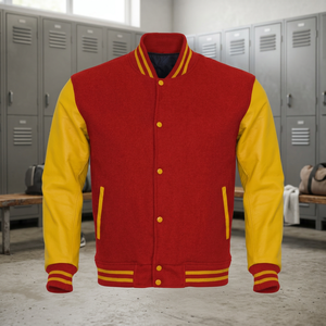 Blouson universitaire d'hiver pour hommes le plus vendu Bomber en peau de vache de haute qualité au design personnalisé avec doublure colorée grande taille vente entière - Product Image 3