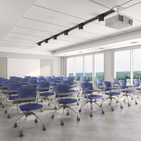 Chaise de formation intelligente pour salle de conférence, chaise en plastique pour événements, amphithéâtre, école, formation, chaises d'étude pour étudiants