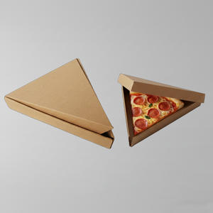 Caja Triangular Corrugada para Sándwiches con Logotipo Personalizado, Caja Desechable para Rebanadas de Pizza, Caja de Embalaje para Comida para Llevar, Soporte para Conos de Waffle de Huevo - Product Image 2