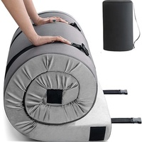Matelas de camping pliable ventilé de haute qualité, matelas en mousse à mémoire de forme avec housse lavable