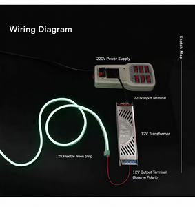 ไฟนีออน LED ทองแดงแบบม้วน 12V ยาว 5 เมตร ขนาด 5x11 มม. ป้ายไฟนีออน กันน้ำ IP65 หลากสี สำหรับตกแต่งภูมิทัศน์ งานแต่งงาน งานวันเกิด - Product Image 2
