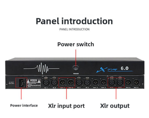 Processore Audio DSP con Magnete al Neodimio e Corpo in Metallo per Eliminatore di Feedback Microfonico e Sistemi di Altoparlanti a Colonna Full Range <span class=keywords><strong>Line</strong></span> <span class=keywords><strong>Array</strong></span> - Product Image 4