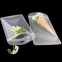 Emballage de sous-vêtements refermable 14*22 cm Sac à fermeture éclair givré mat en plastique