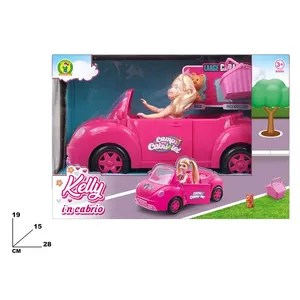 Kelly <b>Doll</b> In Cabrio Pink Convertible Car With Accessories For Girls 3 Years Plus - Product Image 1
