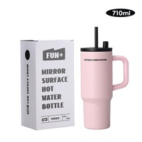 Sdeisley Best-seller – Tasse à sublimation 710 ml en acier inoxydable, isotherme sous vide, écologique, pour voyage, isolation 6-12 heures