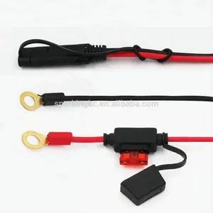 12V Auto Motorfiets Accu Connector O Ring Sneeuwscooters Acculader Terminals Naar Sae Snel Loskoppelen Kabel