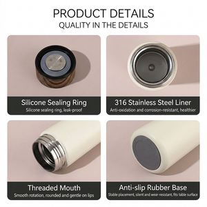 Portable 300ml Mini Insulated Thermos Mug Custom Logo Thermos Water Bottle Business Travel Gift OEM ODM Bulk Wholesale - Product Image 2