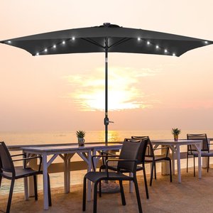 Vente en gros 3m <span class=keywords><strong>de</strong></span> <span class=keywords><strong>table</strong></span> d'extérieur <span class=keywords><strong>rectangulaire</strong></span> personnalisée noire <span class=keywords><strong>parasol</strong></span> <span class=keywords><strong>de</strong></span> marché <span class=keywords><strong>de</strong></span> jardin pour café <span class=keywords><strong>parasol</strong></span> commercial <span class=keywords><strong>de</strong></span> patio avec lumières solaires - Product Image 1