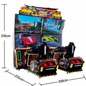 <b>Amusement</b> Park Racing 4 Screen Indoor Coin Operated Two Player Connection Motion Arcade Racing Game <b>Machine</b> - Product Image 2