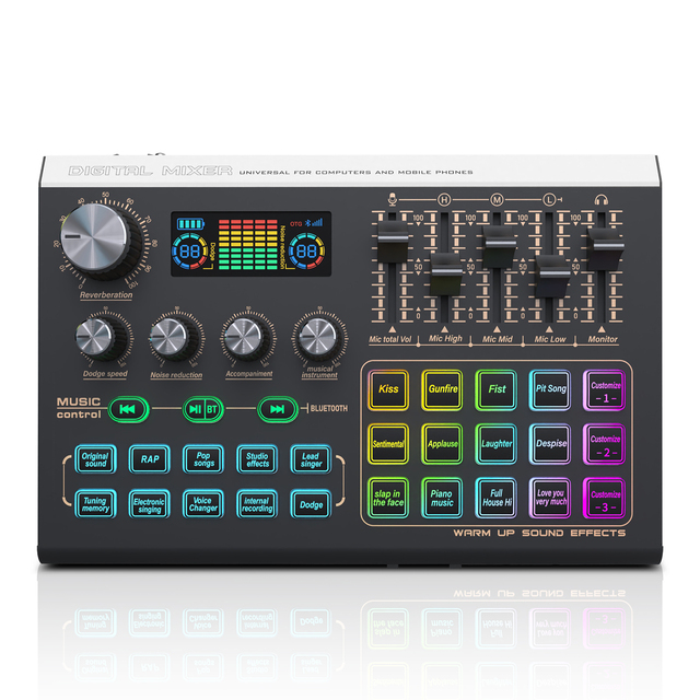 XTUGA X9 Professional Audio Sound Card Live Broadcast and Recording Equipment for Music Studio