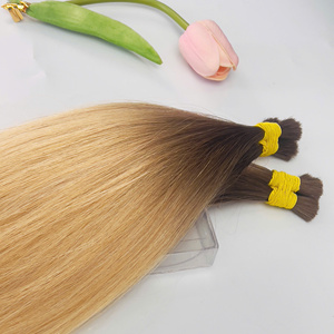 ผมต่อแบบเส้นผมมนุษย์30นิ้วแบบไม่ผ่านการแปรรูปผม100% หรูหรา - Product Image 3