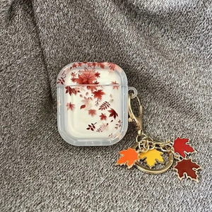 Pour AirPods Pro 2/1/2/3 sophistiqué automne feuille étui pour écouteurs Design de luxe housse de protection mode femmes - Product Image 6