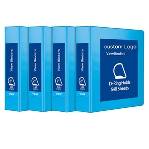 Chất lượng tùy chỉnh Vinyl PVC <span class=keywords><strong>3</strong></span> lỗ rõ ràng trình bày chất kết dính mạnh mẽ chất kết dính trình bày 2 inch D Nhẫn <span class=keywords><strong>3</strong></span> Vòng bule thư mục chất kết dính - Product Image 1