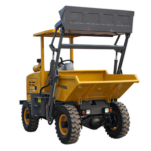 Harga murah 4 roda penggerak situs mini truk dumper FCY20S tipping hopper konstruksi pertanian pengangkut diri - Product Image 3