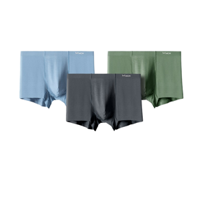 Calzoncillos Bóxer de Alta Calidad para Hombre, con Logotipo Personalizado, Bolsa Frontal, Algodón, Entrepierna de 5 Pulgadas, Ropa Interior Masculina - Product Image 1