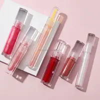 F59 özel kendi marka vegan glitter dudak dolgunlaştırıcı sıvı lipgloss satıcıları temizle parlak özel etiket dudak parlatıcısı