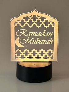 Muslim <b>Gift</b> Home Decor Acrylic <b>Islamic</b> Ramadan Mubarak Led Night Light Decoration - Product Image 2