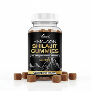 BIOCCHN Gummies de Shilajit Doré Véganes, Vitamines Pures de l'Himalaya - Product Image 1