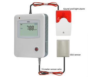 เครื่องตรวจจับก๊าซคาร์บอนไดออกไซด์ (<span class=keywords><strong>CO2</strong></span>) ระบบตรวจสอบความขาดแคลนก๊าซและไฟสัญญาณแบบแตร - Product Image 3