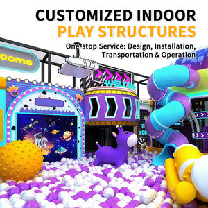 Équipement <span class=keywords><strong>de</strong></span> terrain <span class=keywords><strong>de</strong></span> jeux intérieur sur le thème cyberpunk futuriste avec toboggan et parcours ninja pour centre <span class=keywords><strong>de</strong></span> divertissement commercial pour enfants - Product Image 6