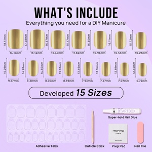 Fournisseur de faux ongles Btartbox, ongles artificiels, faux ongles, ongles personnalisés en gros, gels doux de luxe, ongles à presser - Product Image 5