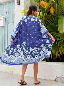 Whosale 2024 costumi da bagno Beachwear lusso Custom <span class=keywords><strong>viscosa</strong></span> stampato <span class=keywords><strong>cardigan</strong></span> da spiaggia Sexy Kimono da donna lunga con cintura - Product Image 4