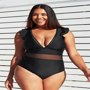 Bikini Badpak Dames Zwempak Vrouwen Badmode Plus Size Badpak Open Sexy Kant Xxx Eendelig Fitness Badmode - Product Image 2