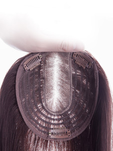 LONGFOR Bộ Tóc Người 100% Cho Nữ Kẹp Tóc <span class=keywords><strong>3</strong></span> Kẹp Tóc Nối Tóc Giả Cho Nữ Đế Lụa Vừa Hoàn Hảo - Product Image 2