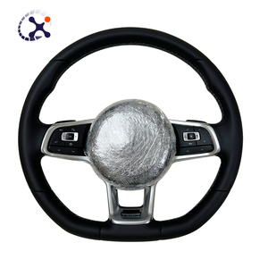 Volant en cuir R Line Sport pour VW Volkswagen <span class=keywords><strong>Golf</strong></span> 5 <span class=keywords><strong>6</strong></span> 7 7.5 R MK5 MK6 MK7 MK7.5 GTI <span class=keywords><strong>GTD</strong></span> Polo Passat B6 B7 B8 CC - Product Image 1