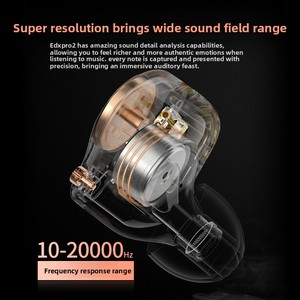 Audífonos KZ <span class=keywords><strong>EDXPRO</strong></span> 2 con Controlador Dinámico, Micrófono, Controles Integrados, Diseño Deportivo Intraaural, Cable Desmontable (120 cm), Interfaz de 3.5 mm - Product Image 4