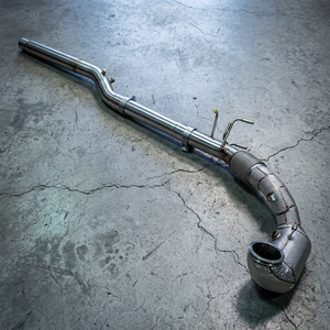 BOSKA High Flow Catted Downpipe with 200cell OPF/GPF for Audi Q3 2.0T 2019-2021 SUS304 Stainless Steel Exhaust System - Product Image 1