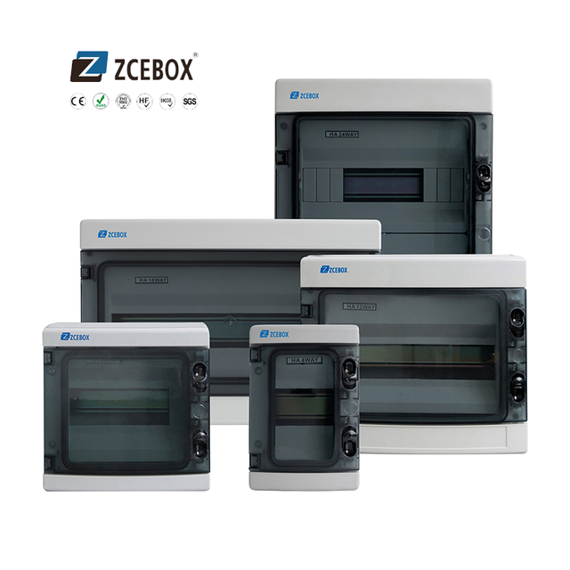 ZCEBOX Outdoor Solar PV Power System 8 Way Electrical Enclosure IP65 Waterproof Distribution Box