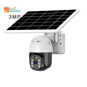 Glomarket tầm nhìn ban đêm 3MP Pin năng lượng mặt trời Powered máy ảnh 4 Gam thẻ Sim an ninh không dây PTZ WIFI IP CCTV ngoài trời năng lượng mặt trời máy ảnh - Product Image 1