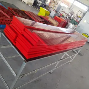 90A Polyurethane scraper lưỡi tấm băng tải vành đai sạch hơn/scraper Vật liệu thiết yếu xử lý các bộ phận thiết bị