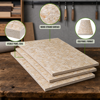 Panneau OSB 4x8 de 16 mm, panneau de bois à fibres orientées pour la construction, les meubles, les matériaux de construction intérieurs