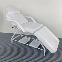 Lit de Beauté Multifonctionnel Pliant en Trois Sections, Réglable, pour Salon, Massage, Tatouage, Shampoing – Ensemble Complet Noir du Fabricant