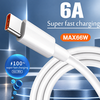 Kabel Charger USB C Super Cepat 120W Termurah, Kabel Data Pengisian Cepat Pintar 6A Tipe-C 3.0 3.1 untuk iPhone Android