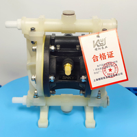 Pompes pneumatiques chimiques de 3/8 po en PVDF résistant aux acides, à faible consommation de pièces détachées, performance stable et faible taux de défaillance, en vente