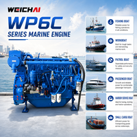 Moteur diesel marin SCDC authentique Weichai WP6C122-15 122HP 90kW 1500RPM IMO II pour bateau de pêche et bateau de travail