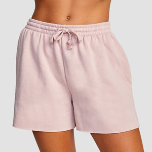 Shorts d'été légers pour femmes en mélange de coton doux, coupe régulière confortable, taille élastique, motif à carreaux, respirant - Product Image 2