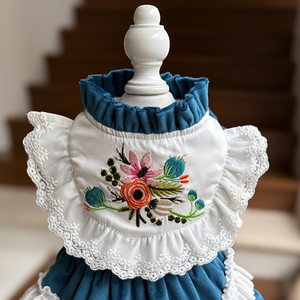 Vestidos Transpirables con Bordado Clásico y Elegante Estilo Princesa para Perros y Gatos Pequeños (<span class=keywords><strong>Papillon</strong></span>, Poodle), de Poliéster Cómodo - Product Image 3