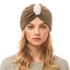 Nuovo arrivo cappello caldo in tinta unita con gioielli di perline cappello invernale per le donne di alta qualità in acrilico elastico berretto cappello - Product Image 4