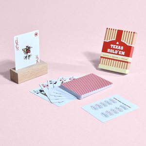 Cartes de poker Texas Hold'em, format Jumbo Index, en plastique, imperméables, taille tournoi - Product Image 1